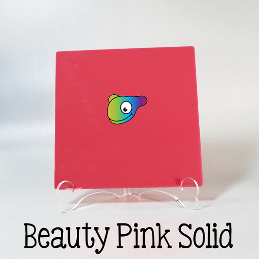 Beauty Pink Solid Color Acrylic Sheets - Multiple Sizes