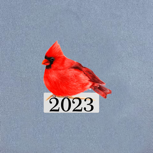 Cardinal with Date Blank Sublimation Shape - 3 Inch
