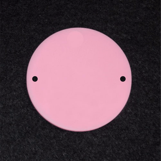 Round Blank Acrylic Shape - 2 Inch - TWO HOLE - Set of 5