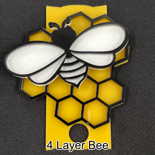 Bee 40 Ounce Tumbler Topper DIY Blank Acrylic Shape