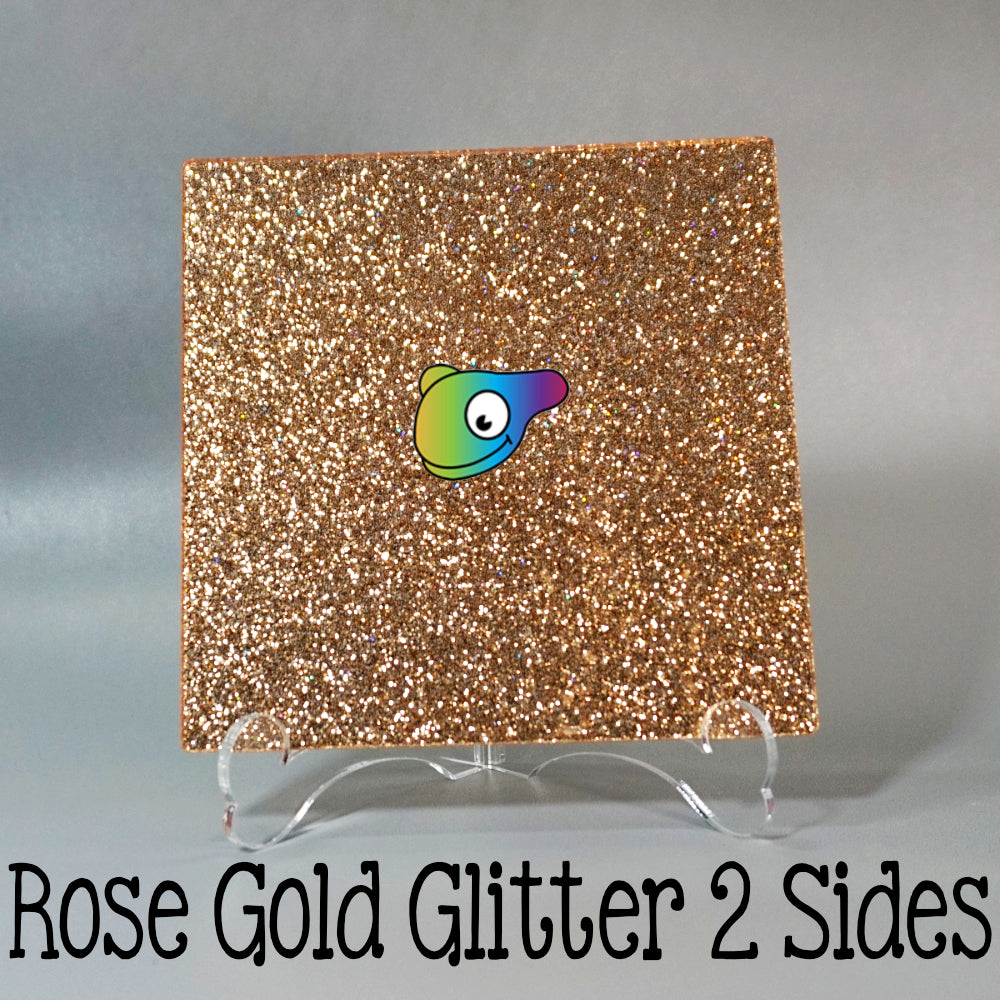 Rose Gold Glitter 2 Sides Color Acrylic Sheets - Multiple Sizes – Craft  Chameleon 2.0