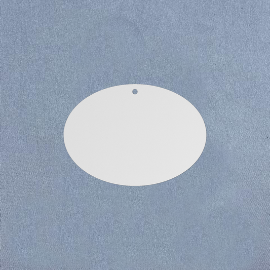 Oval Blank Sublimation Acrylic Shape - 2.5" x 3.5" Inch - Set of 5
