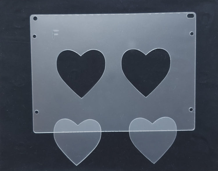 Heart - Plastic Template for Etching - 3 Inch