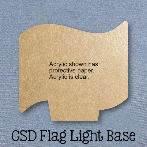 Light Base Blank 1/16" in Thickness Acrylic Shape - Multiple Styles
