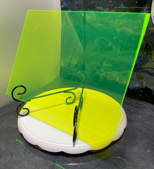 Transparent Green Acrylic Sheets - Multiple Sizes