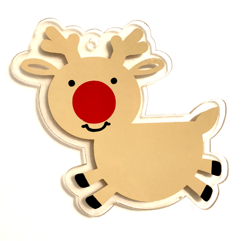 Reindeer Blank Acrylic Shape - 3 Inch