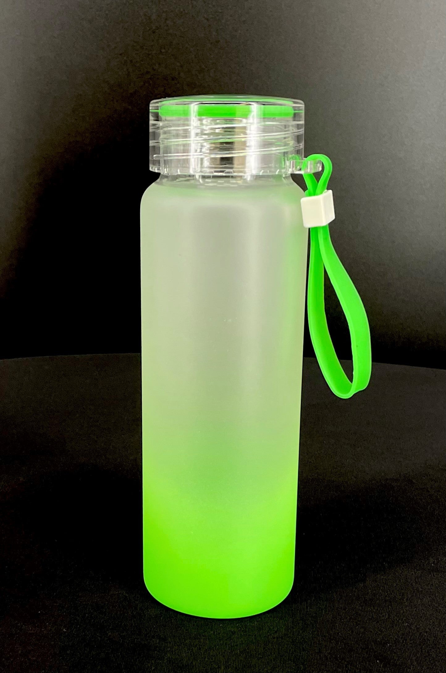 16 oz. Sublimatable Ombre Frosted Glass Water Bottle