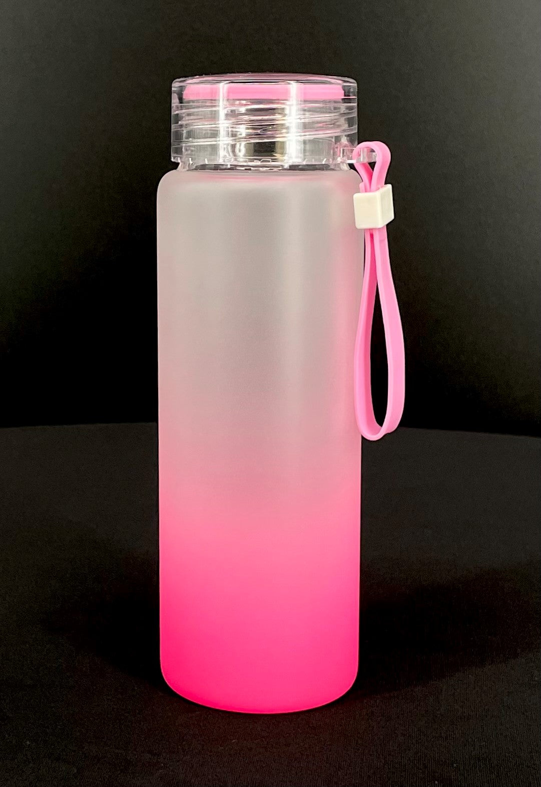 16 oz. Sublimatable Ombre Frosted Glass Water Bottle