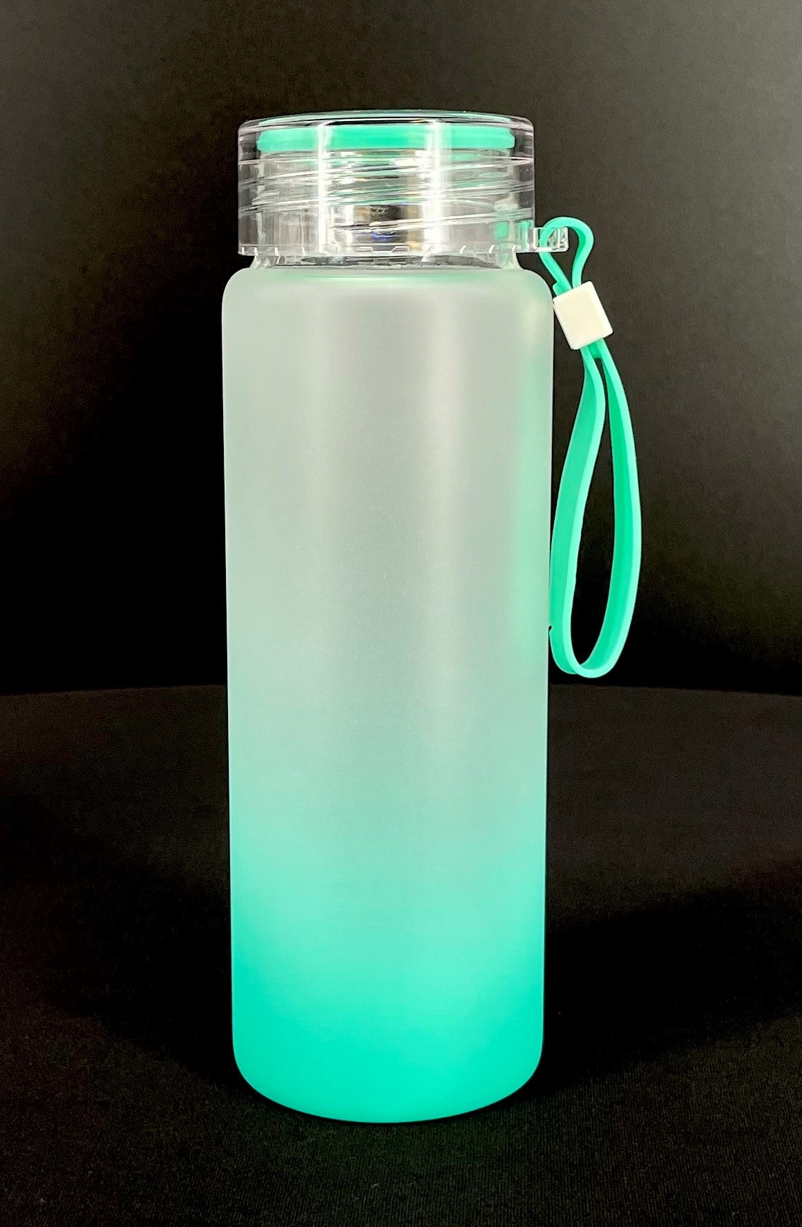 16 oz. Sublimatable Ombre Frosted Glass Water Bottle