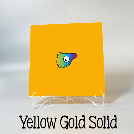 Yellow Gold Solid Color Acrylic Sheets - Multiple Sizes