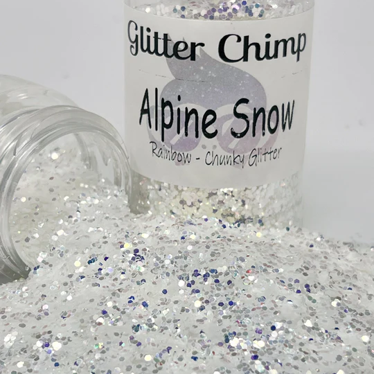 Glitter Chimp Alpine Snow - Chunky Rainbow Glitter