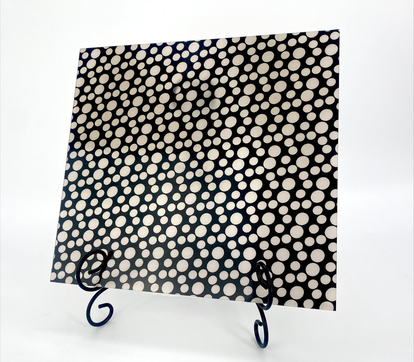 Black with White Dots Pattern Acrylic Sheets - Multiple Sizes