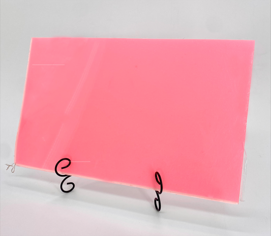 Bubblegum Glitter 1 Side Color Acrylic Sheets - Multiple Sizes