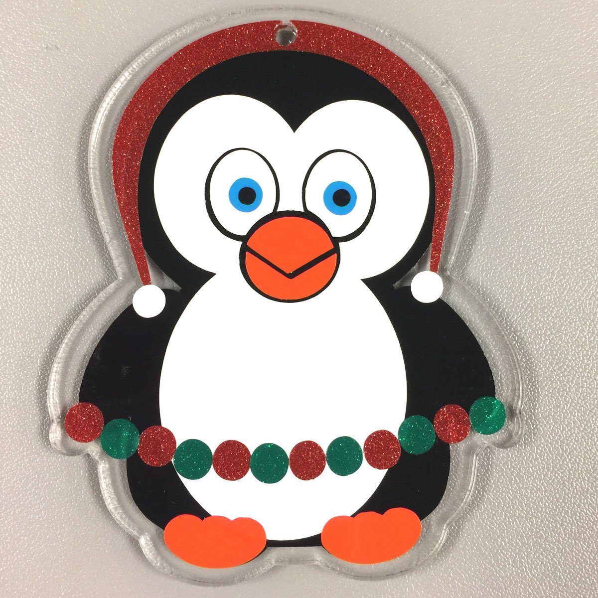 Christmas Penguin Blank Acrylic Shape - 3 Inch