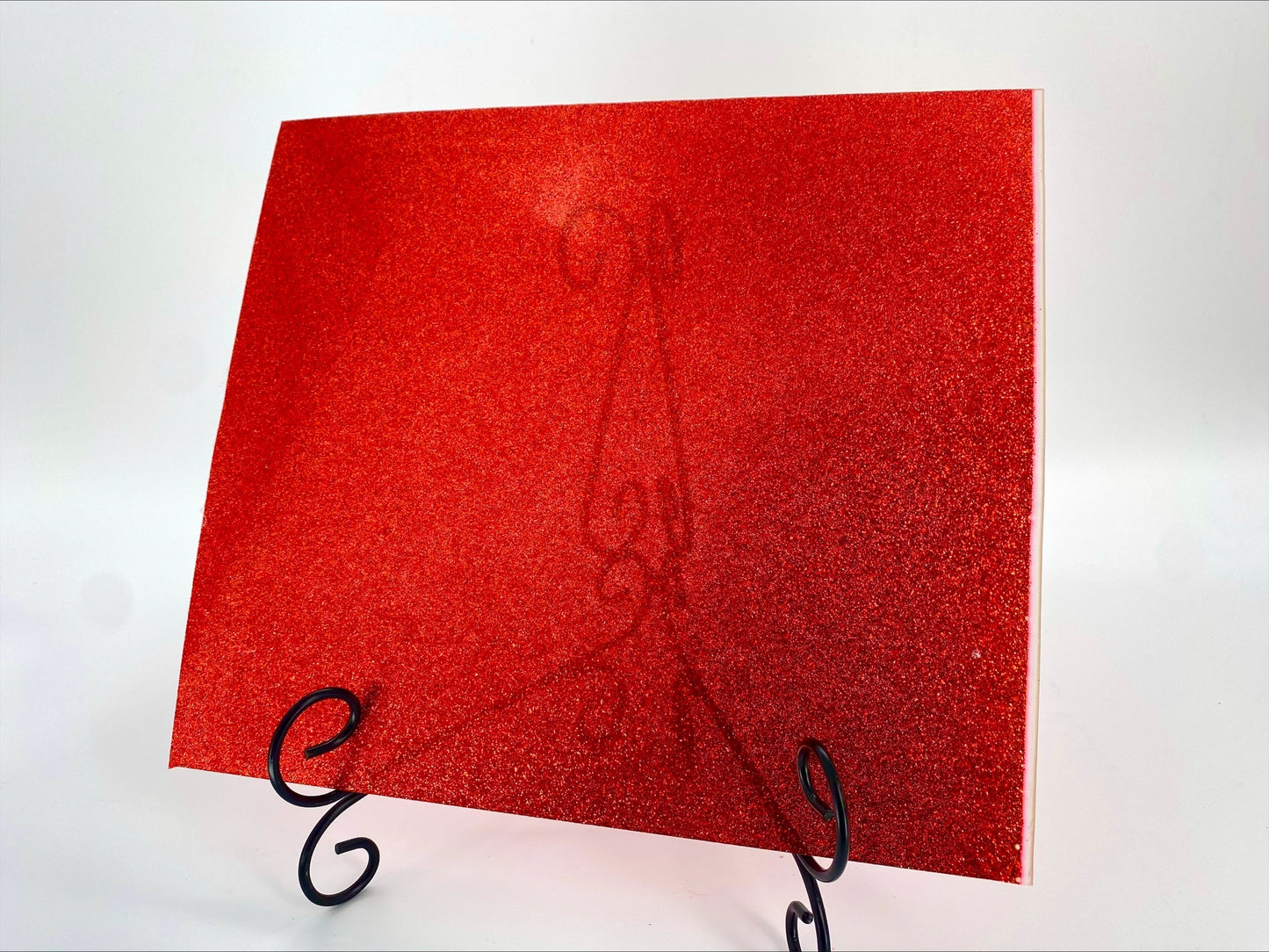 Red Glitter 2 Sides Color Acrylic Sheets - Multiple Sizes