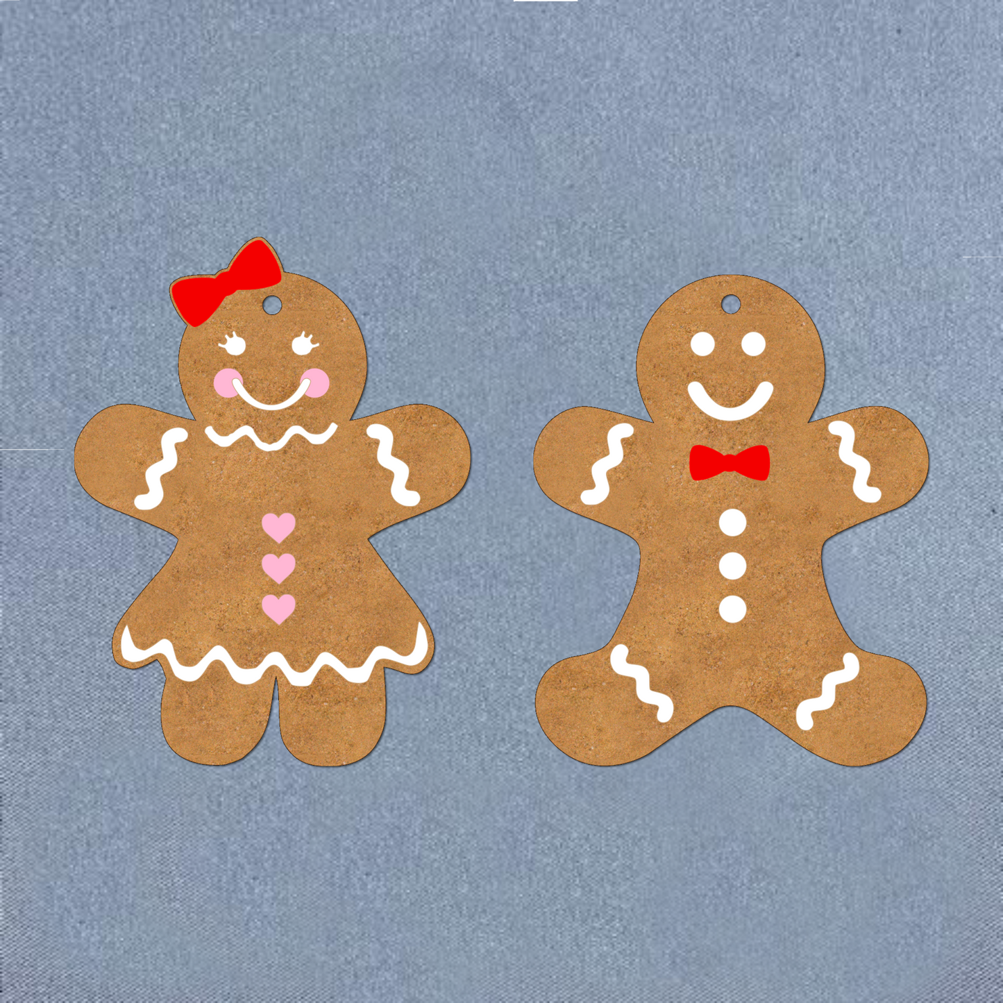 Gingerbread Boy or Girl Blank Sublimation Acrylic Shape - 3 Inch