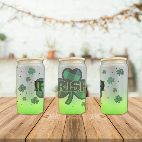 Irish AF (fits glass can) Sublimation Digital Design - PNG