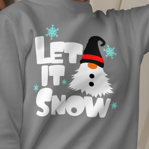 Let it Snow Gnome Digital Design - SVG