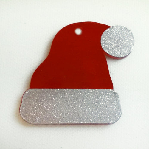 Santa Hat Blank Acrylic Shape - 2 Inch