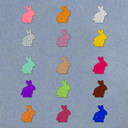 Bunny Side View Blank Acrylic Shape - 5/8" - Set of 10