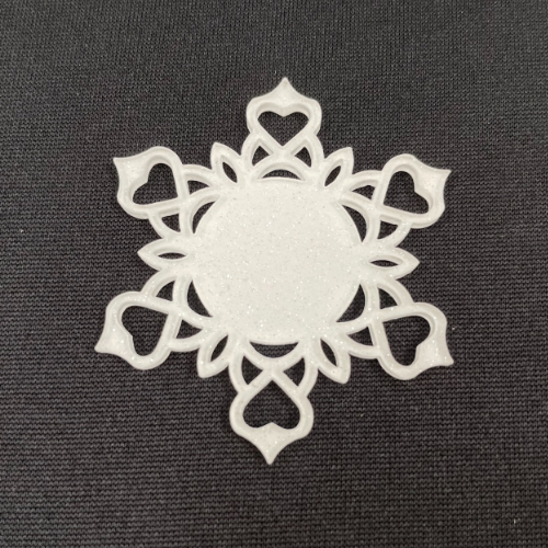 Elegant Snowflake Blank Acrylic Shape - 2 Inch