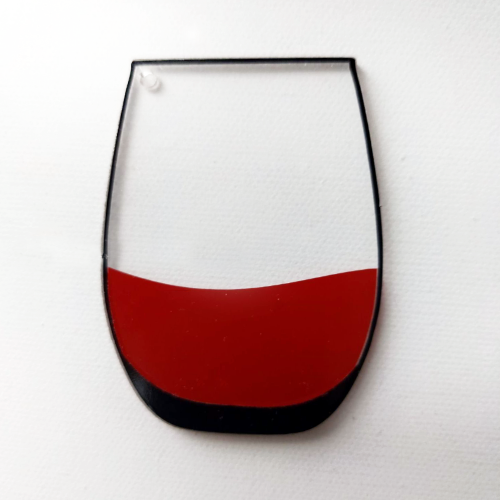 Stemless Wine Glass Blank Acrylic Shape - 3 Inch