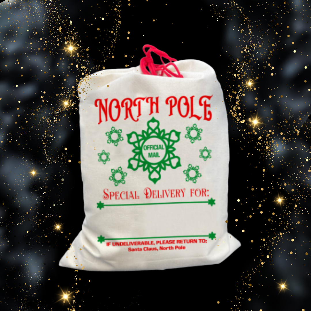 North Pole Santa Sack Digital Design - SVG