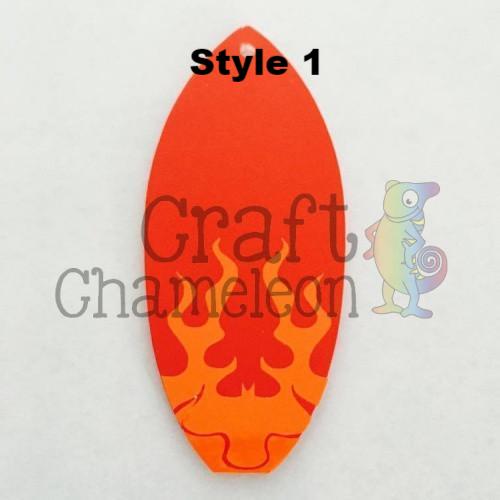 Surfboard (Style 1) Blank Acrylic Shape - 3 Inch