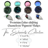 Water Premium Color-shift Multi-chromatic Chameleon Pigment Flakes - The Elements Edition