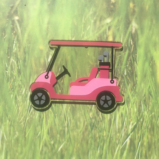Golf Cart Blank Acrylic Shape - 2 Inch