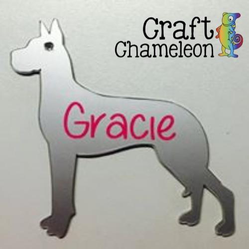 Great Dane Blank Acrylic Shape - 3 Inch