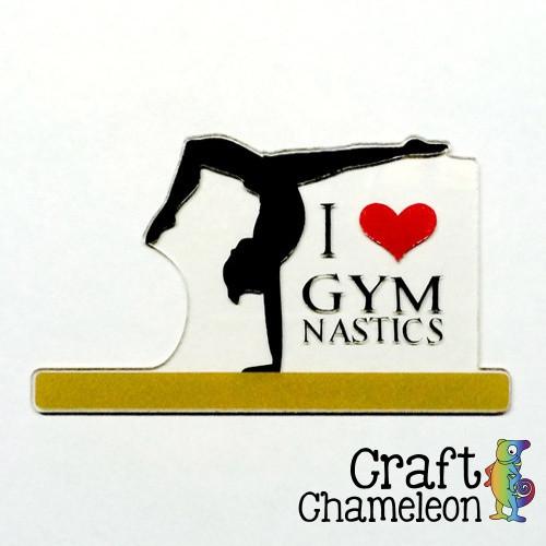 Gymnast on Balance Beam Blank Acrylic Shape - 3 Inch