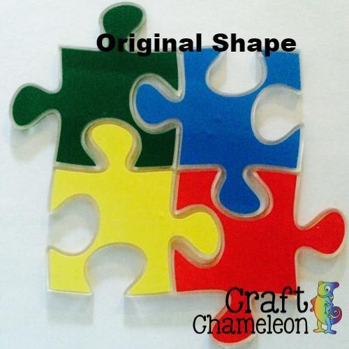Original Puzzle Pieces Blank Acrylic Shape - 3 Inch