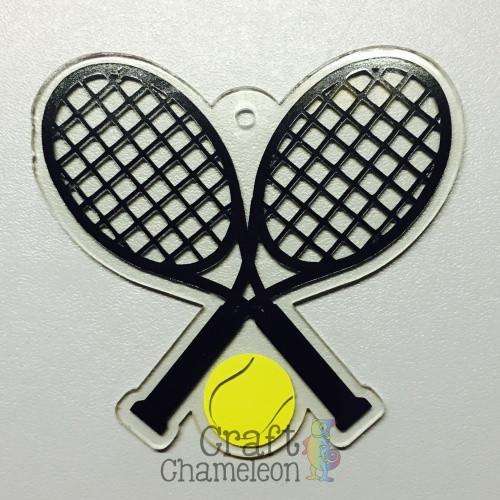 Tennis Racquet Blank Acrylic Shape - 3 Inch
