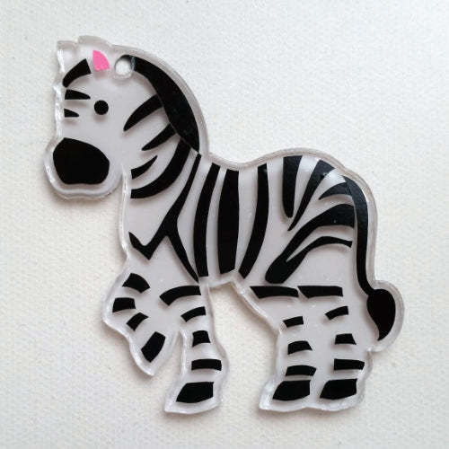Zebra Blank Acrylic Shape - 3 Inch