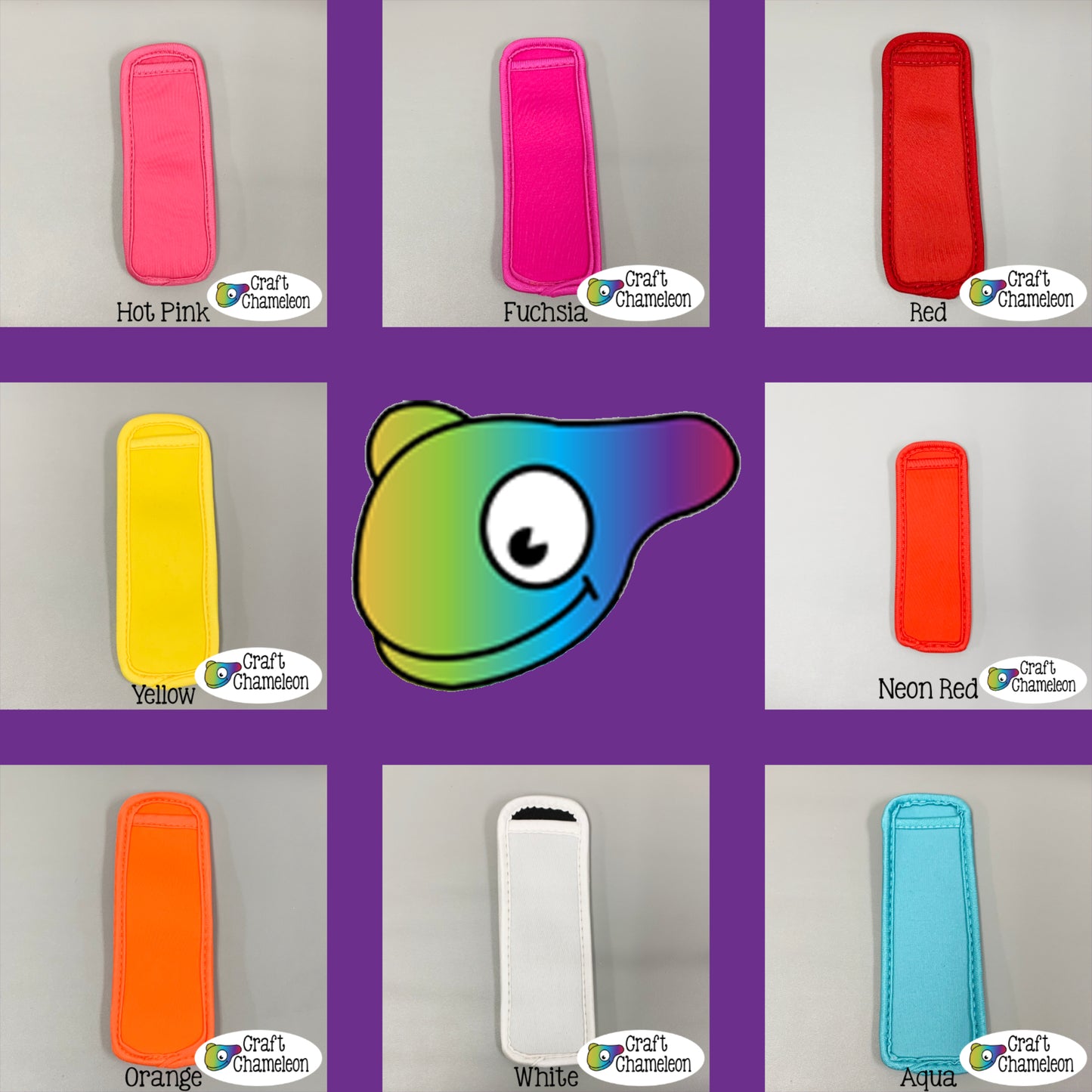 Neoprene Popsicle Sleeves - Blank - Set of 5
