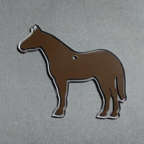 Quarter Horse Blank Acrylic Shape - Charm - Set of 10