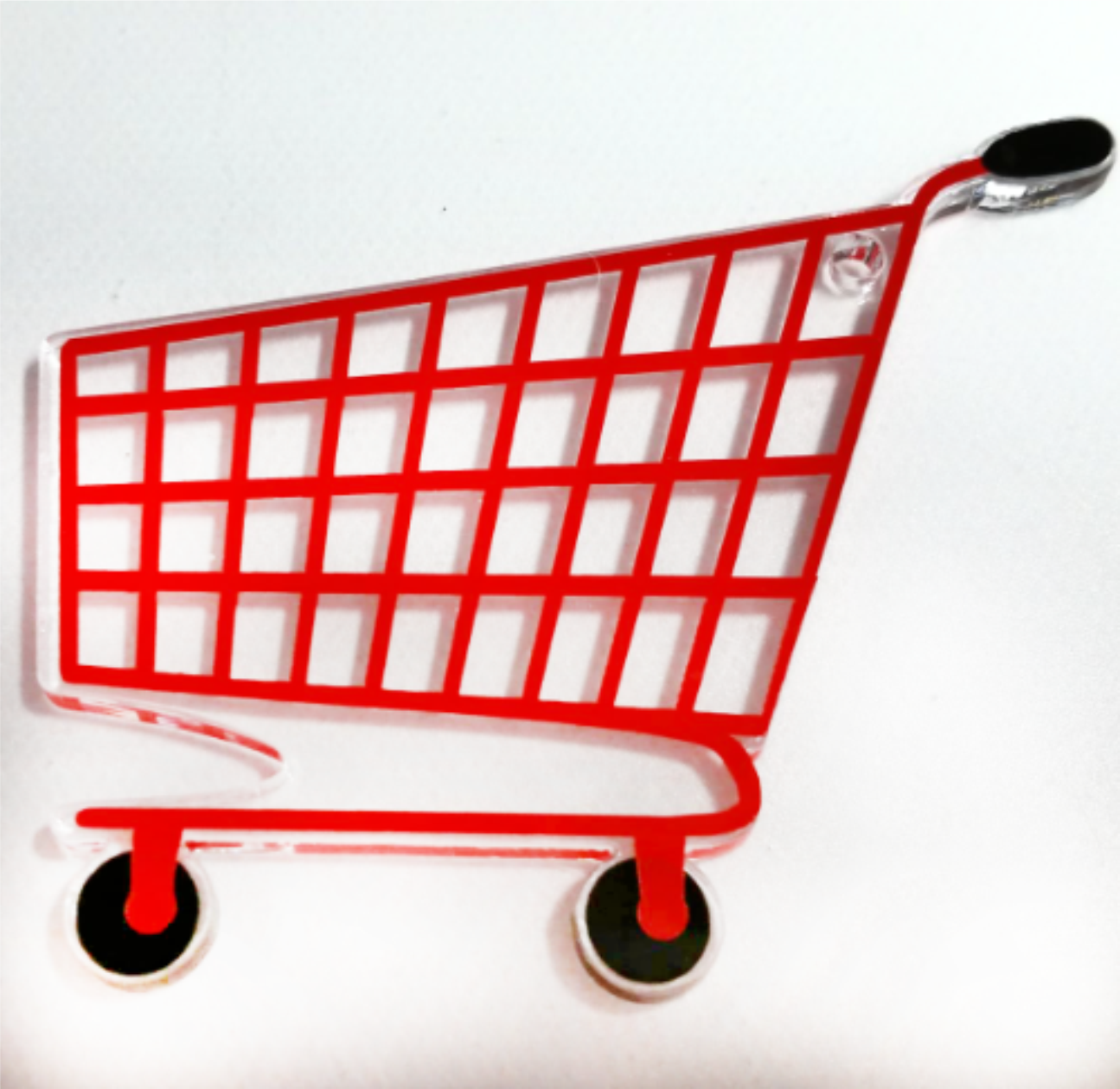 Shopping Cart Blank Acrylic Shape - 3 Inch