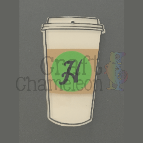 Travel Coffee Cup Blank Acrylic Shape - 3 Inch