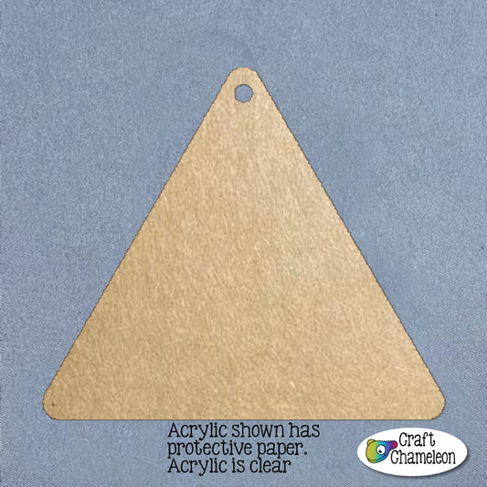 Triangle Blank Acrylic Shape - 3 Inch