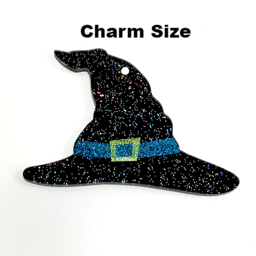 Witch Hat Blank Acrylic Shape - Charm - Set of 10